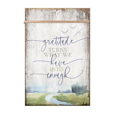 Décoration murale «Gratitude Turns»