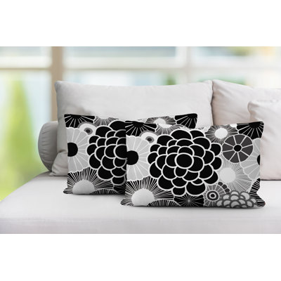 Coussin lombaire floral intérieur / extérieur