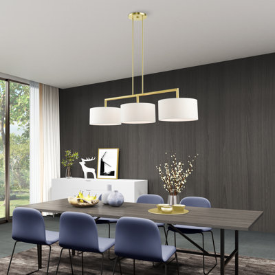 Konur 3-Light Linear Kitchen Island Pendant