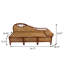 Fauteuil grand 76,77 po en rotin véritable brun naturel de style chinois