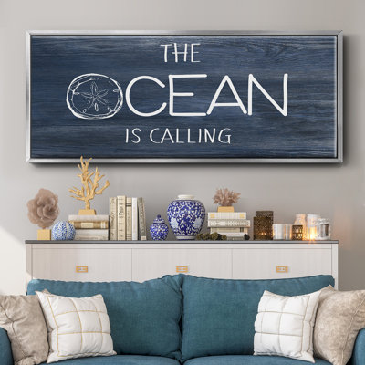 «Ocean Calling», toile encadrée