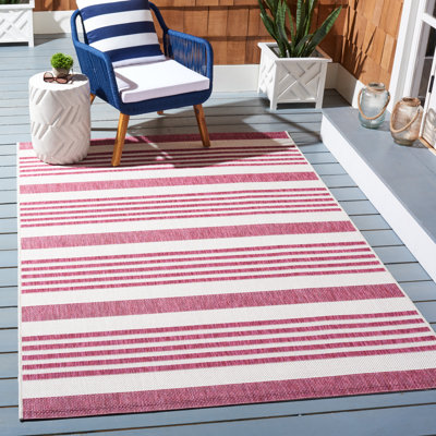 Tapis d'intérieur / extérieur à rayures Branksome Performance