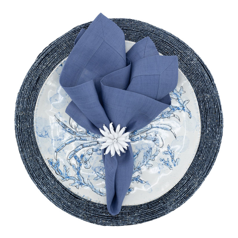 Serviette de table 18 po, Bleu marine