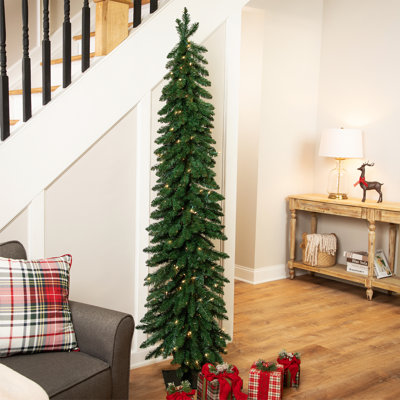Arbre de Noël artificiel pré-éclairé avec lumières claires