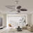 5 - Blade 42Inch Propeller Ceiling Fan with Remote Control and Light Kit Included-829576648