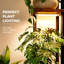 Support à plantes d'angle à 7 niveaux avec lampe horticole, marron