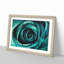 A Teal Rose - Picture Frame Painting Print-56633250-56633246