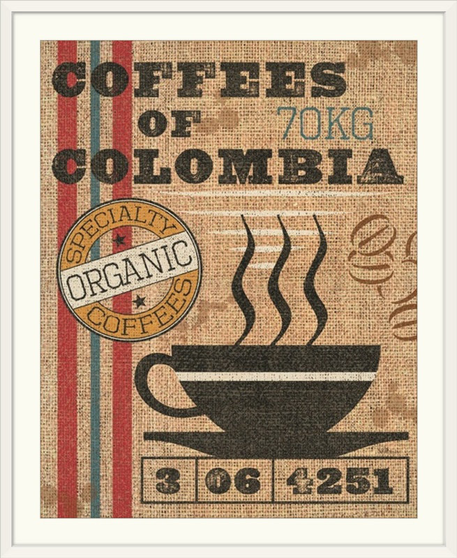 «i rétro, annonce Coffee Sack, H 20 po x l 16 po x P 1,5 po, Toile