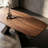 Modern Nut-brown Rectangle Solid Wood Dining Table-87676220