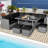 9 - Person Patio Conversation Set with Cushions-1473695848