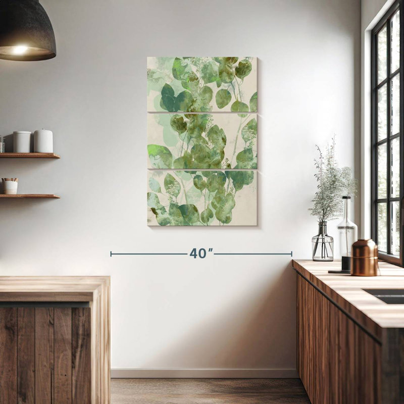 Harnek aquarelle eucalyptus I, H 38 po x l 24 po