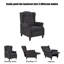 Fauteuil inclinable à accoudoirs avec garniture cloutée Atinuke