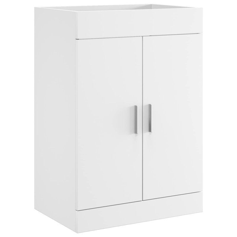 56cm Bathroom Vanity Base Only, White