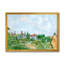 Maison blanche avec toit rouge à la campagne - Peinture sur toile-59536591-59536594