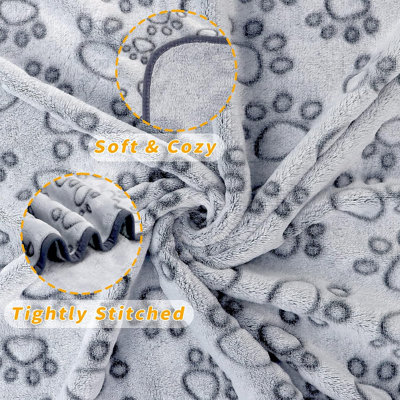 Animal Print Faux Fur Pet Blanket