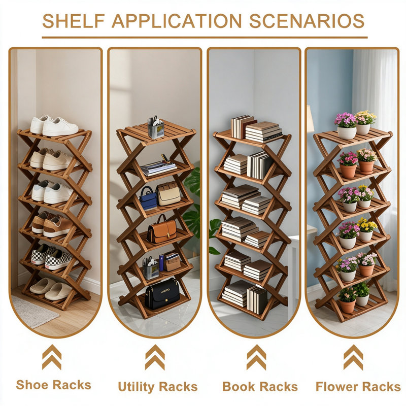 8 Pair Shoe Rack