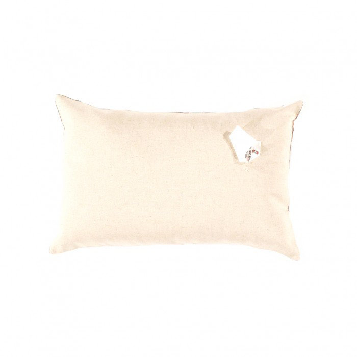 Taie d'oreiller en velours TI 178, Gris / rouge / bleu, H 16 po x l 24 po