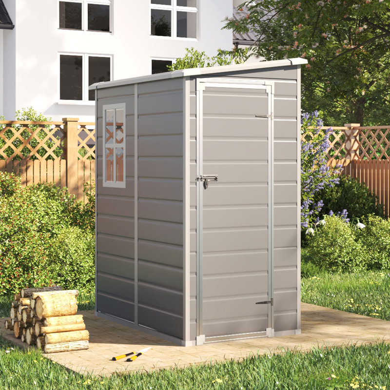 Plastic Outdoor Garden Storage Shed, 14.2 sq.ft.
