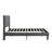 Full Size Upholstered  Platform Bed Frame With  Headboard, Strong Wood Slat Support, Mattress Foundation, No Box Spring Needed, Easy Assembly, Grey