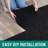 EAZY Floor Asheville Rib 18"x18" Peel and Stick Carpet Tile Anthracite-130647198