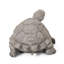 Statue de tortue majestueuse d'extérieur en gris foncé - aucun assemblage requis