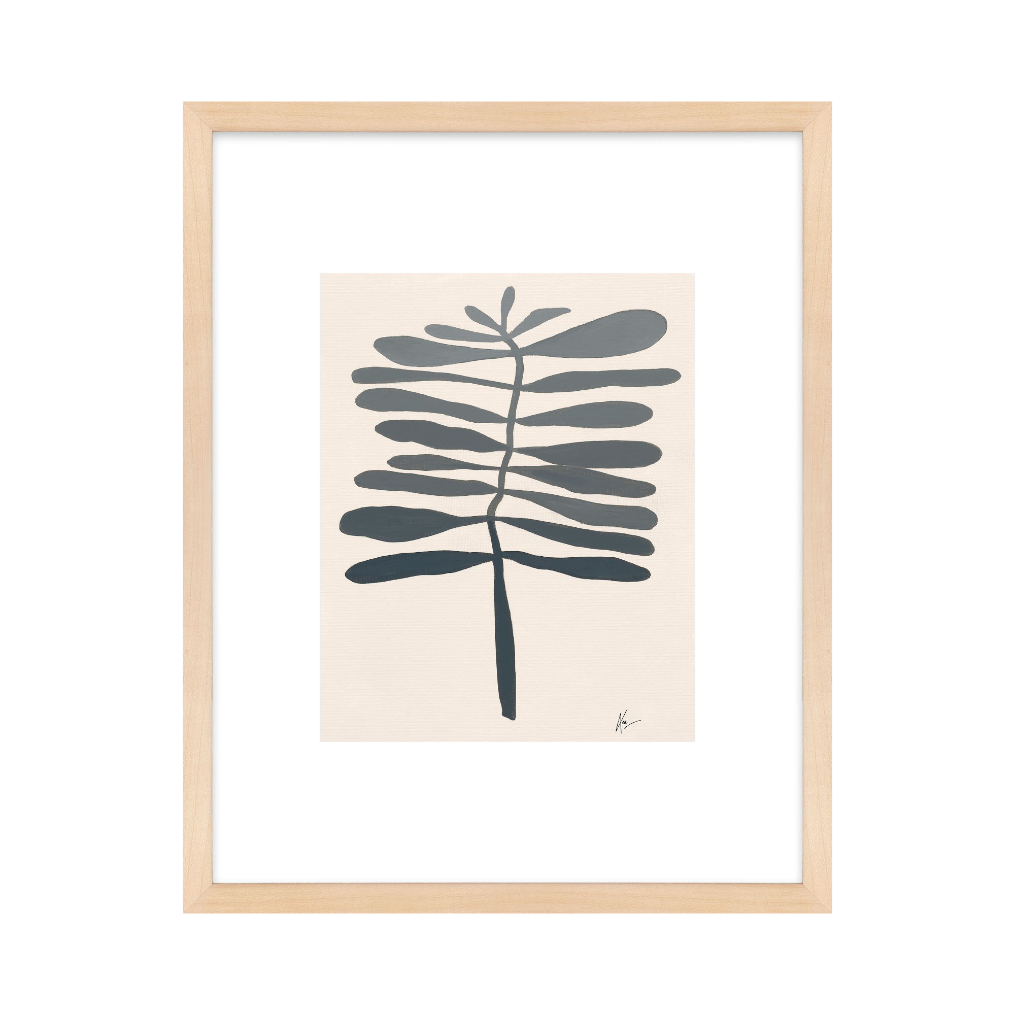 Flora 2 by Lee Lessem, 25" H x 20" W x 1.25" D, Brown