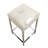 Safari Stainless Steel & Cowhide Bar Stool