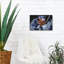 "Fleur bleue et orange" par Dana Brett Munach-1971613894