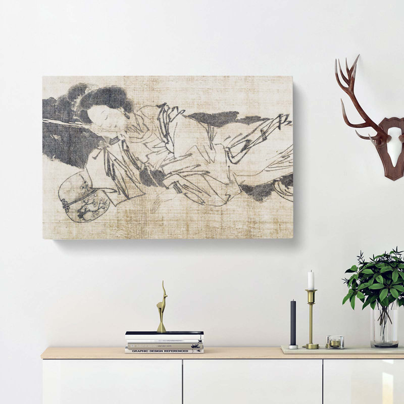 Beauty Sleeping by Tang Yin - Wrapped Canvas, 50cm H x 76cm W x 3cm D