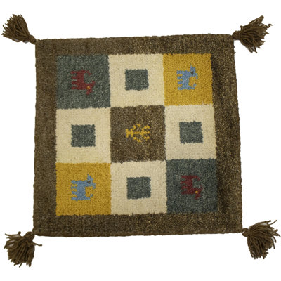 Almitra Performance Wool Checkered Indoor Rug