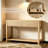 39.4'' Fluted Console Table with Drawers, Narrow Entryway Table with Storage Shelf-1995411078