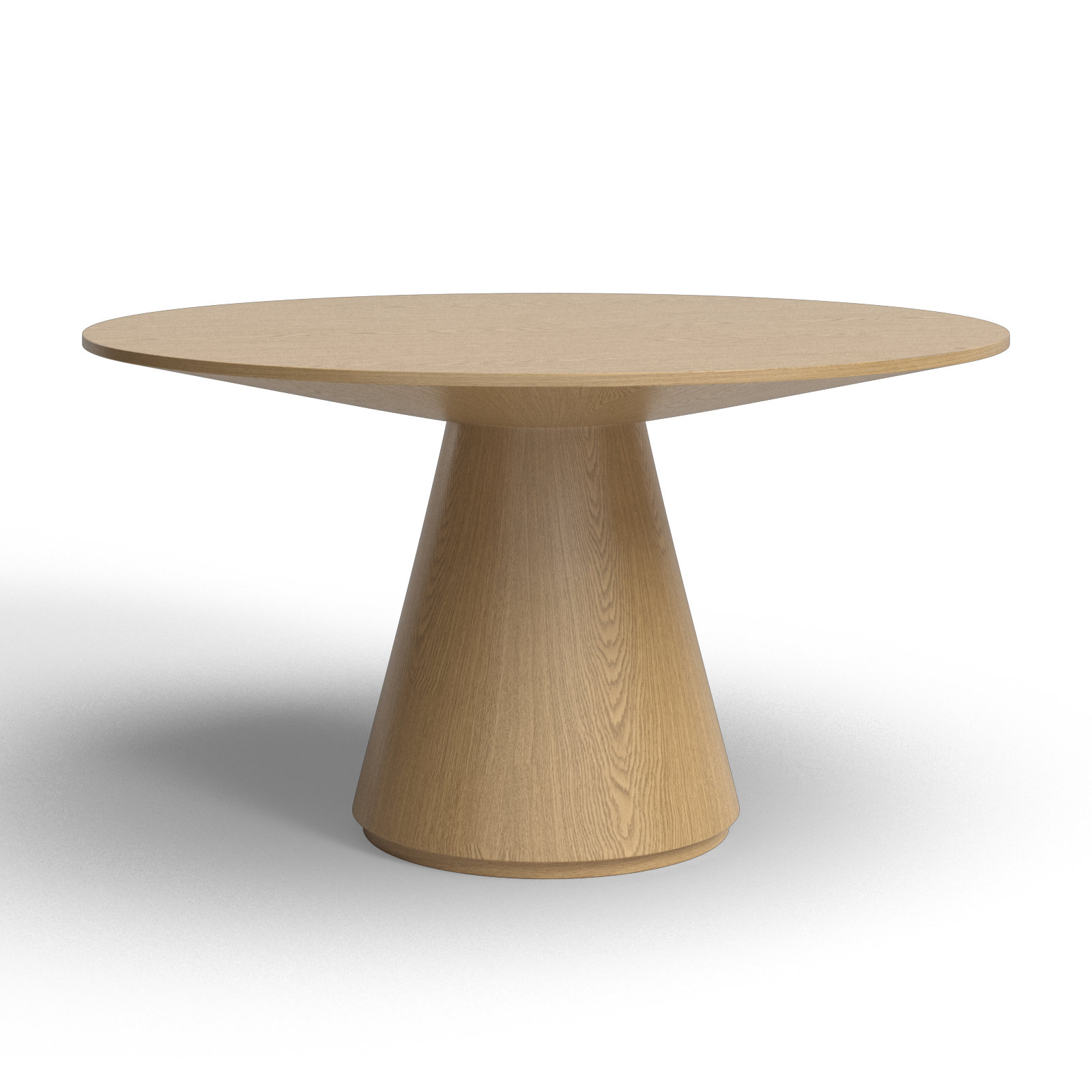 Royale Round Pedestal Dining Table , Oak, 29.5" H x 54" W x 54" L