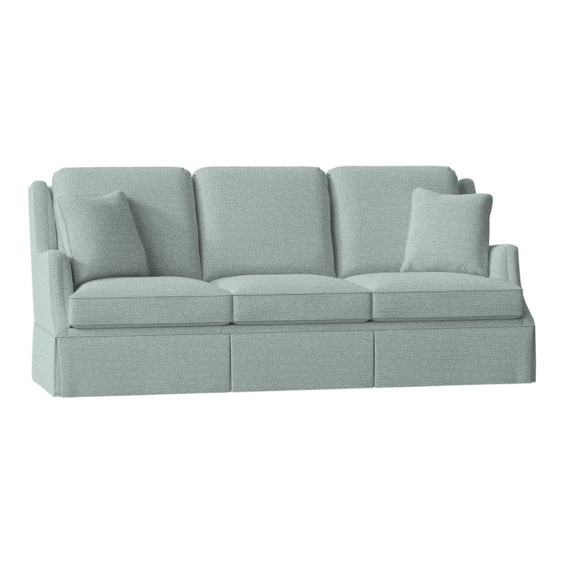 Savannah 93" Round Arm Sofa with Reversible Cushions, Perigold Arigato Patina
