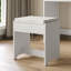 Ensemble de coiffeuse avec miroir à lumière DEL et 5 tiroirs, ensemble de coiffeuse avec tabouret pour chambre Shylo-1507903736
