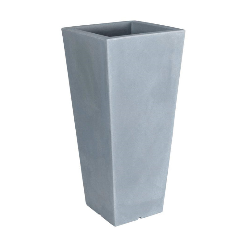 HYDRUS Square Pot Height, 85cm H x 39cm W x 39cm D, Aged Stone