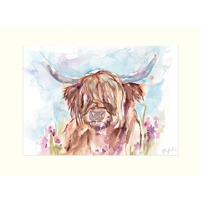 Highland Cow 1 Piece Painting