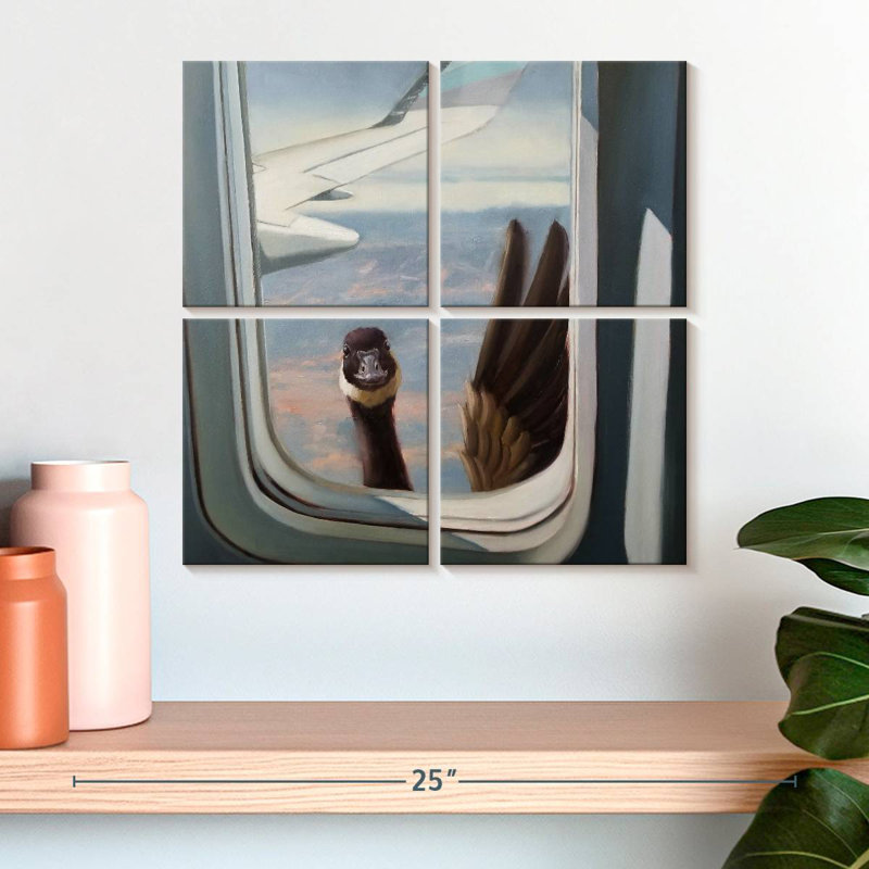Brampt Friendly Skies, 18" H x 18" W