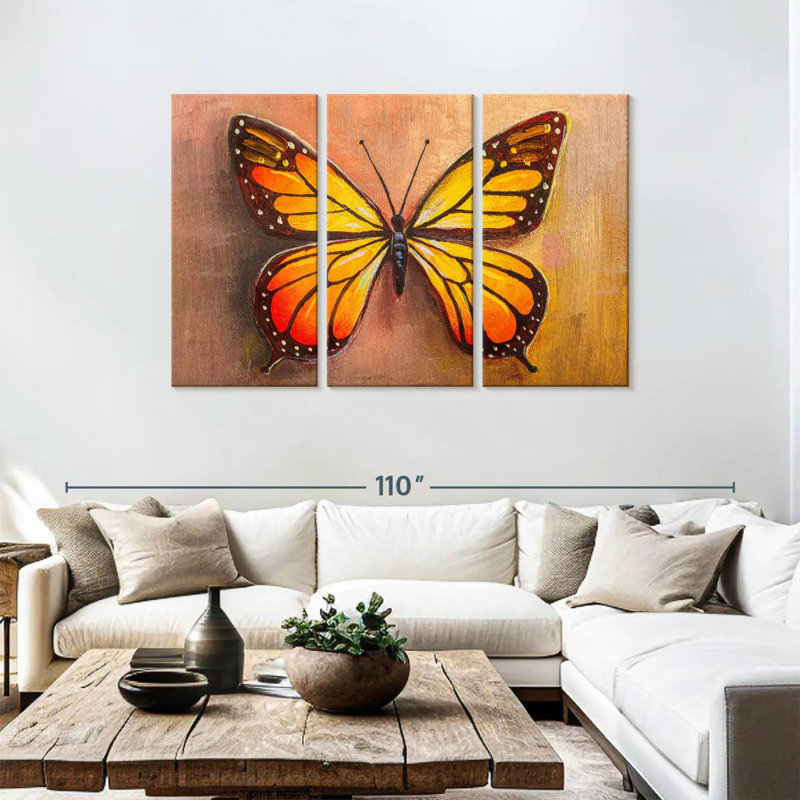 Brampt Simple Butterfly, 48" H x 74" W