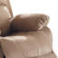 Fauteuil inclinable brun avec accoudoirs coussinés