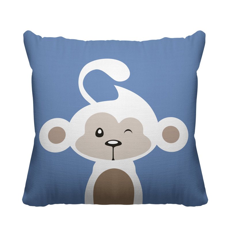 Coussin intérieur Ollie, 15 po x 15 po, Pervenche, Carré
