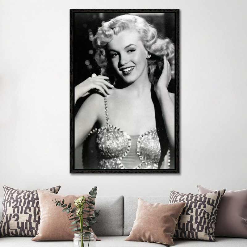 Marilyn Monroe I by Radio Days - Print on Canvas, Black Framed, 152.5 cm H x 101.5 cm W