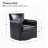 Sandra 29'' Wide Genuine Leather Swivel Chair (Set Of 2)-1913551046