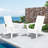 Wolak High Density Polyethylene Folding Adirondack Chair With Double Cup Holder-265647082