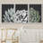 Black and White Desert Rose Echeveria Succulent Botanical Plants Framed On Canvas 3 Pieces Print-90847678-90847676