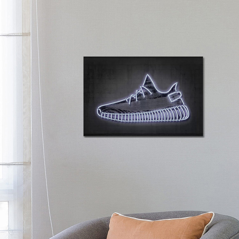 « Sneaker Y » par octave Mielu-impression d’art graphique, Pas de tapis, H 18 po x l 26 po x P 1,5 po, Toile tendue