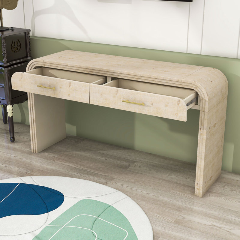 Console 59,03 po, Bois naturel délavé