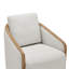 Fauteuil demi-tonneau pivotant de 29,5 po de largeur Nieve-114235525