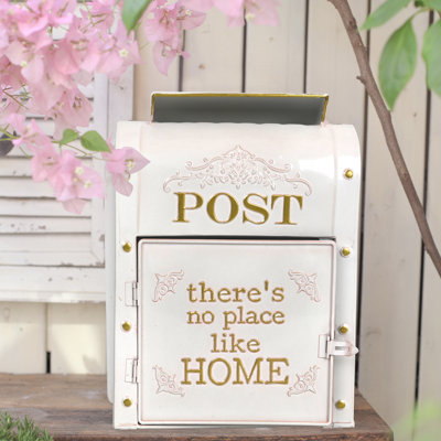 Ean Vintage Wall Mounted Letterbox - Post Box for Outdoor,  Letter Box for Wedding Decor