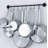 Steel Straight Wall Mounted Pot Rack-670160057