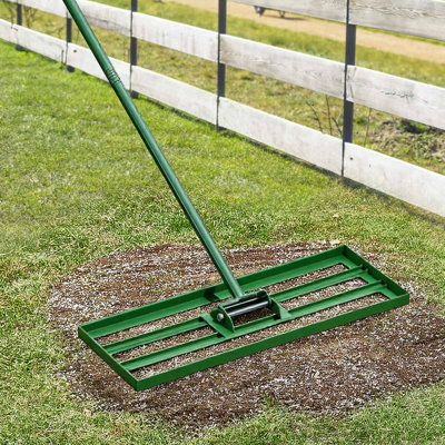 Lawn Leveling Rake, 30"x10" Level Lawn Tool, Heavy-duty Lawn Leveler with 78" Steel Extended Handle, Yard Leveling Rake Suit for Garden, Golf Lawn, Farm